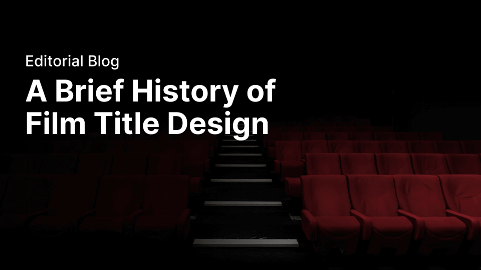 En kort historie om design af filmtitler